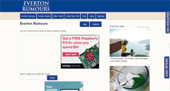Desktop Screenshot of evertonrumours.co.uk